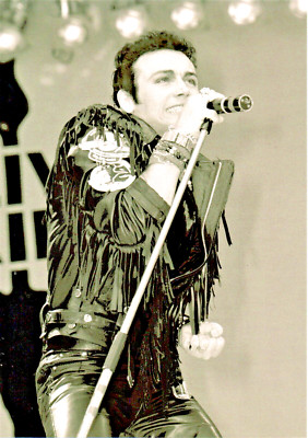 ADAM ANT LIVE AID PHOTO 85 UNIQUE GIG IMAGE UNRELEASED HUGE 12 INCH B&WHITE 