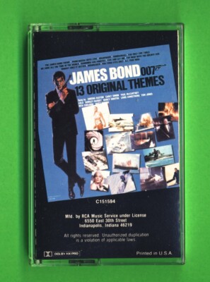 1983 JAMES BOND 13 Original Motion Picture Themes RCA (C 151594) CASSETTE TAPE 