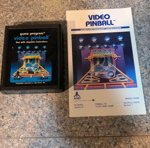 Video Pinball Atari 2600 con manual probado envío combinado 
