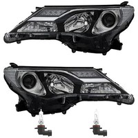 Halogen Scheinwerfer Set Rechts & Links HB3 FüR Toyota RAV 4 IV Inklusive Lampen