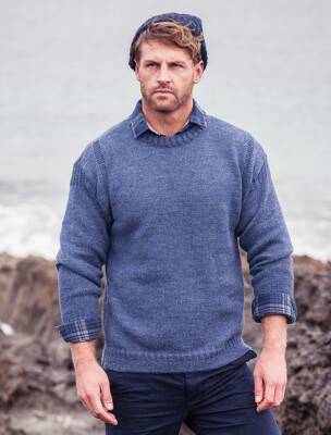 Pullover aus 100% Schafswolle (NEU) von den Aran Islands, Irland