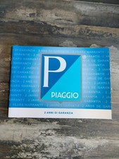 LIBRETTO DI GARANZIA PIAGGIO ORIGINALE