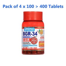 4 x Aimil BGR 34 - 100 Tabets (Box of 4*100 = 400Tablets)