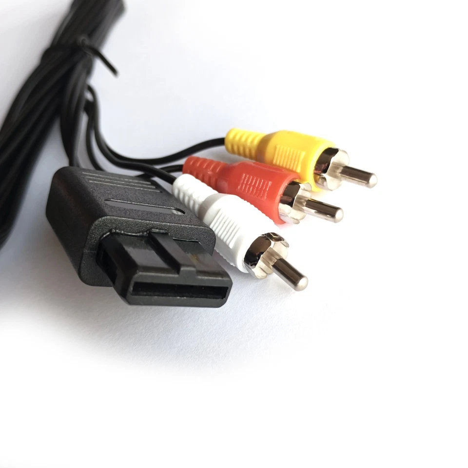 AV RCA TV Cable for Nintendo N64 SNES GameCube 6ft/1.8m Audio Video Cord - Image 2 of 4