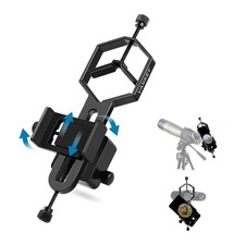 2-Axis Phone Scope Mount, Universal Spotting Scope Phone Adapter, Metal Teles...