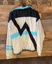 Vintage 90s Givenchy Activewear Track Windbreaker Jacket XL Zip Geometric