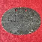 Germany ID plate 1915 Fernsprech Abt 3 Aisne transmission EK Marke WW1