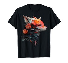 Fox art animal lovers motif animals T-Shirt