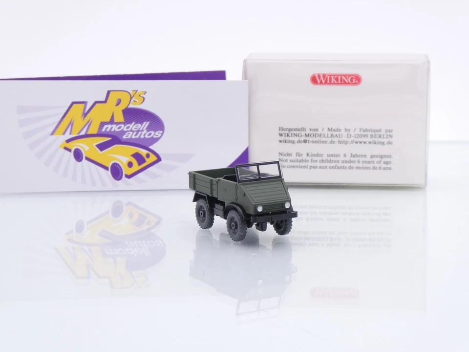 Wiking 696 15 # Unimog 411 in olivegrün der " Bundeswehr " 1:87 ab 4,99 € - Bild 4 von 4