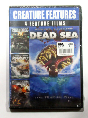 Dead Sea/Robo Croc/Supertanker/Dracano NEW (DVD 4 Film Box Set) Horror FREE