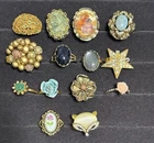 Vintage Costume Jewelry Ring Lot 14pc