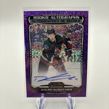 2022-23 O-Pee-Chee Platinum DYLAN GUENTHER Rookie Auto Violet Pixels #/99 RC!!!