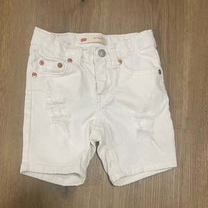 Levi's Kids White Denim Shorts 2T