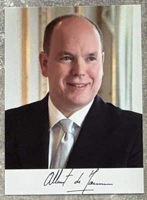 Prince Albert II Monaco Autogramm Autograph Fürst Monaco Royal Family