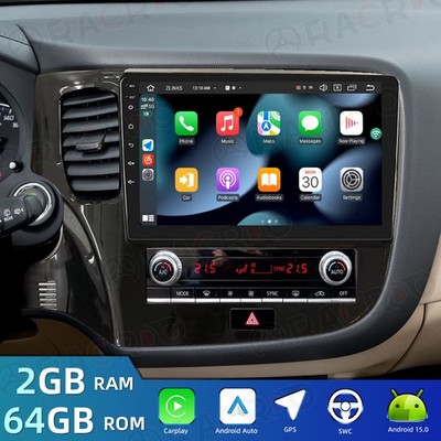 Android 15 Carplay For 2014-2020 Mitsubishi Outlander Car Stereo Radio GPS + Cam