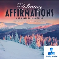 Trends International 2026 Calming Affirmations 12"x12" Wall Calendar