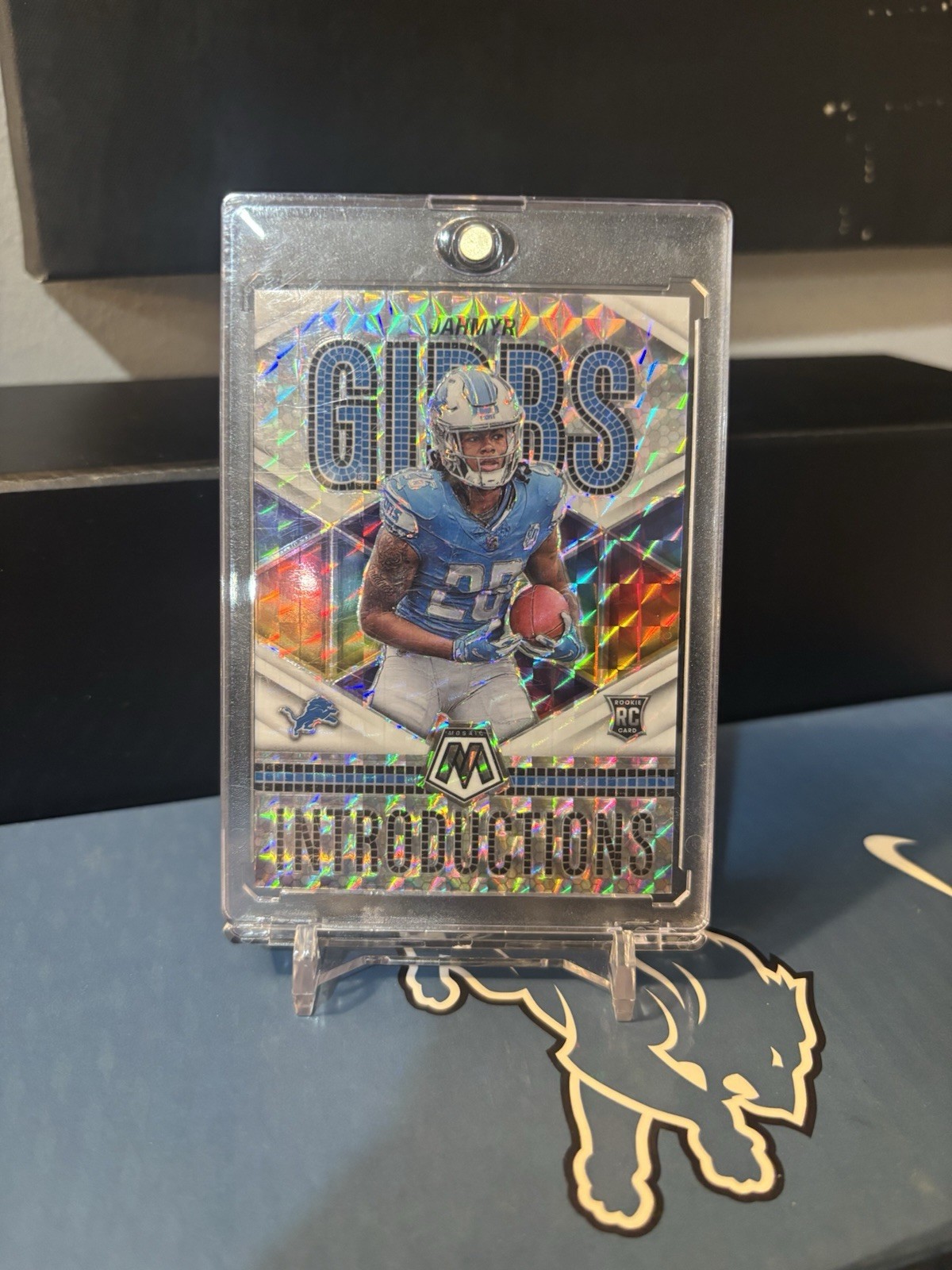 2023 Panini Mosaic Introductions White Jahmyr Gibbs ROOKIE #/25 Detroit Lions 🦁