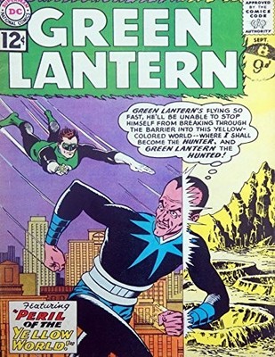 Vintage DC Green Lantern - Peril Of The Yellow World Comic Issue No.16 Oct 1962