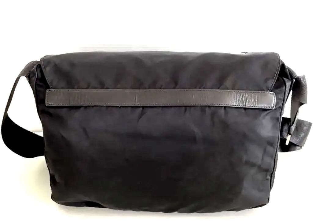 PRADA Nylon Shoulder Bag Black thumbnail 2
