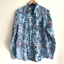 Robert Graham XL Dress Shirt Colorful Floral Paisley Button Down Colorful Artsy
