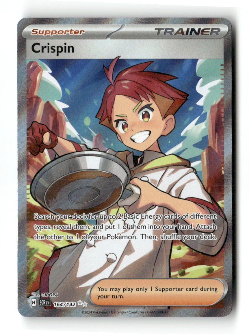 Crispin 164/142 Ultra Rare Stellar Crown Pokemon Holo NM