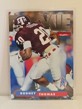 1995 SkyBox Impact Football Rodney Thomas #198 (RC) Rookie Card ?Houston Oilers. rookie card picture