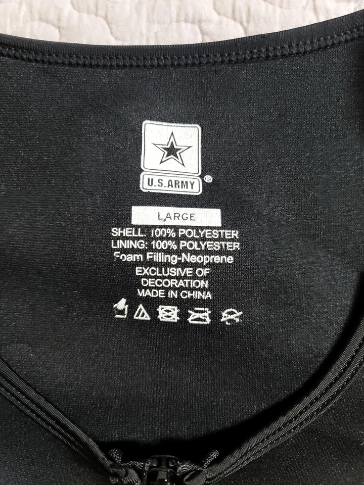 Chaleco Pullover de Neopreno Ejército de Estados Unidos Grande Entrenamiento en Agua Compresión Cremallera Foto 4 de 4