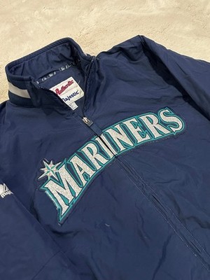 Vintage Y2k Majestic Seattle Mariners Full Zip Jacket Kids Size