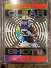 2021 panini illusions Darius Leonard black clear shots #CS-5 /50