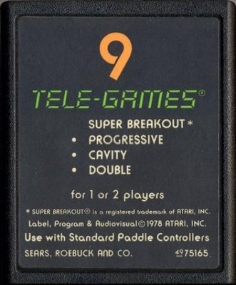 Atari 2600 Spiel - Super Breakout #Textlabel Modul