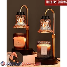Adjustable Dimmable Candle Warmer Lamp 2 Pack Electric Scented Candle Melter New