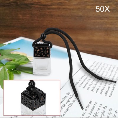 50X Auto Leer Parfüm Hängend Mini Flasche Luft Diffusor Erfrischer Gadget Ornament