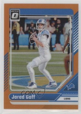 2024 Panini Donruss Optic Orange Prizm 162/249 Jared Goff #63 pe8