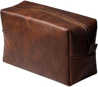 RUBAB MEN Premium Vegan Leather Toiletry Bag for Men | Travel Kit Pouch for Men