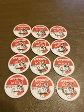 Lot of 12 Milk Caps 1 5/16 Diam