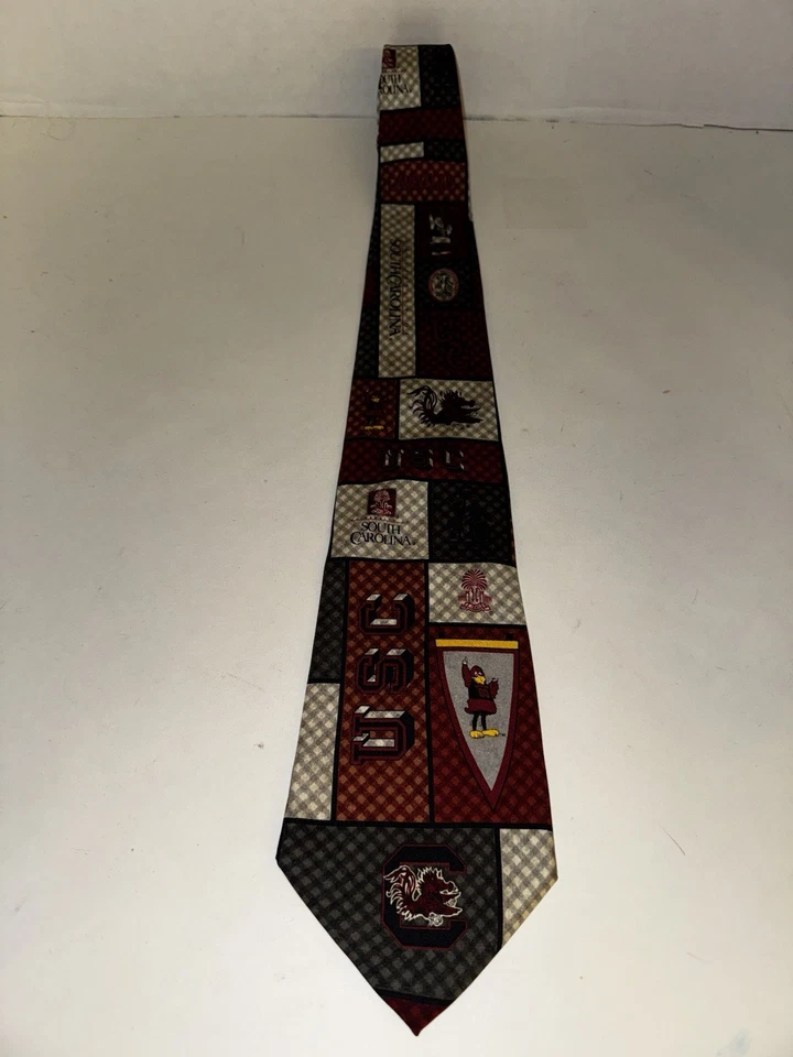 USC Gamecocks Corbata Águila Prendas para el Cuello Seda Universidad de Carolina del Sur De Colección Años 90 4x57” Foto 4 de 4