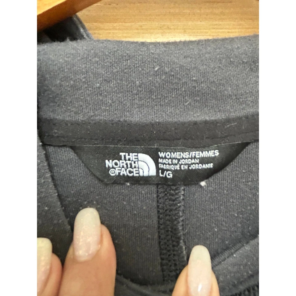 Sudadera pulóver con capucha polar negra L/G The North Face para mujer Foto 2 de 4