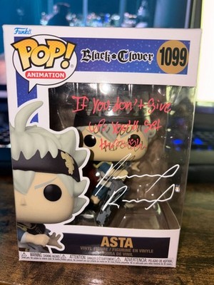 Black Clover: Asta Funko Pop #1099 Autographed/quoted by Dallas Reid