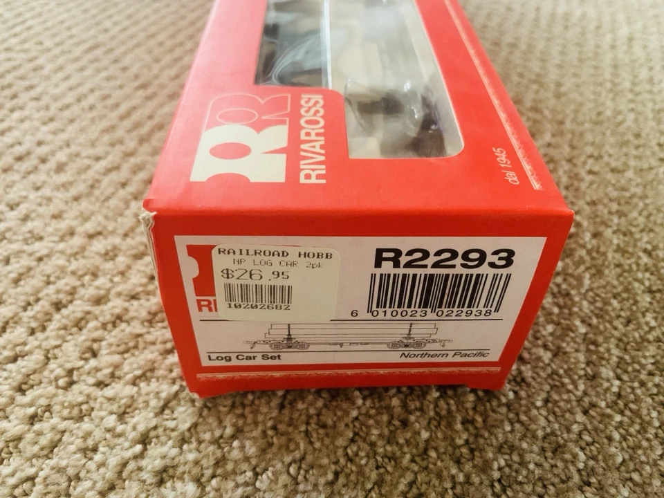 NIB RIVAROSSI NORTHERN PACIFIC LOG CAR SET - 2 PACK MPN R2293 - Beauties! - Image 2 of 4