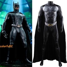 Batman Forever Cosplay Costume Outfits Batman Bodysuit Cloak For Adult Halloween