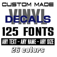 Custom Text Vinyl Lettering Sticker Decal Personalized - ANY TEXT ANY NAME c18