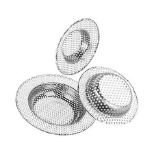 Sink Strainer Stainless Steel Handle Basket Waste Drain Filter Kitchen Bathroom