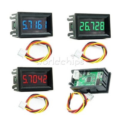 DC0-33V 0.36 inch LED Display 3 Wire 5-Digit High-precision Voltmeter 3 Colors #