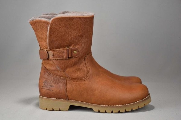 Damen Panama Jack Stiefel Braun Leder 42