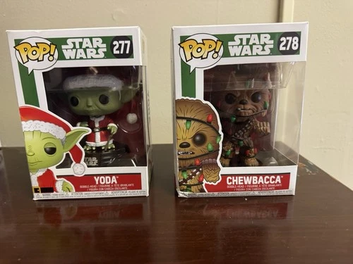 Star Wars Funko Pop Chewbacca And Today Christmas Edition 2 Pack