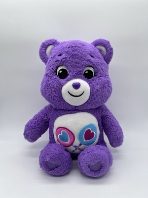 Care Bears Share Bear Plush Basic Fun Purple Stuffed Animal Toy 14  2021