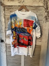 VINTAGE 2003 NASCAR JEFF GORDON #24 HEATIN IT UP ADVERTISING CHASE T-SHIRT Large