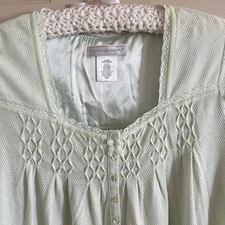 Earth Angels Women’s Cotton Blend Nightgown Women’s XL Midi Smocked Cottagecore