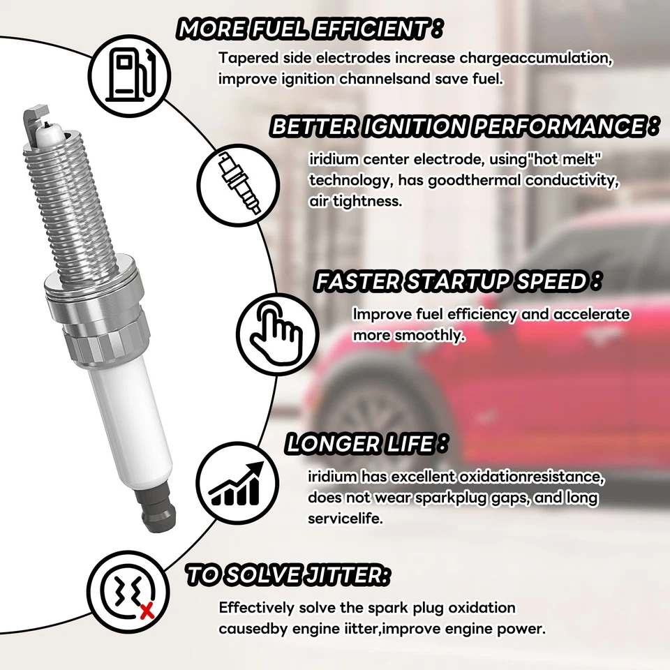 4 Bosch Ignition Coil 0221504800 + Iridium Spark Plug For Mini Cooper Countryman - Image 4 of 4