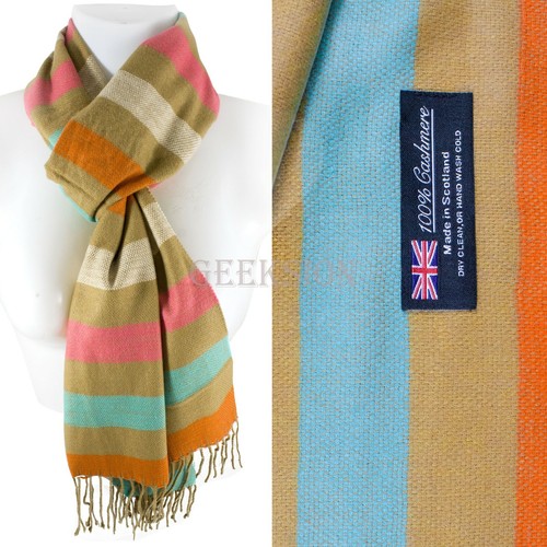Winter Unisex 100% Cashmere Plaid Scotland Made Solid Striped Scarves Wool Scarf - Picture 63 of 65